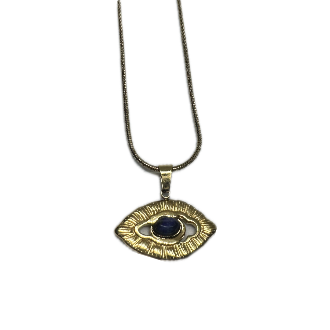 Gold Evil Eye Necklace