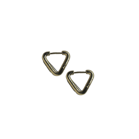 Minimal Triangle Gold Earrings