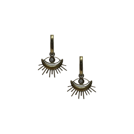 Bold Eye Gold Earring