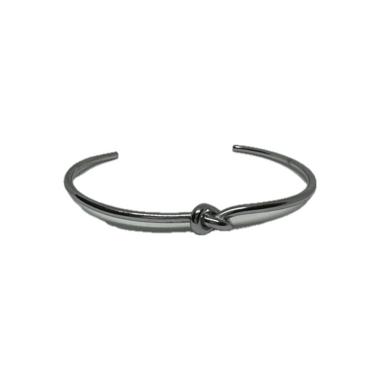 Silver Knot Cuff Bracelet