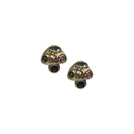 Colourful Stone Cork Earrings