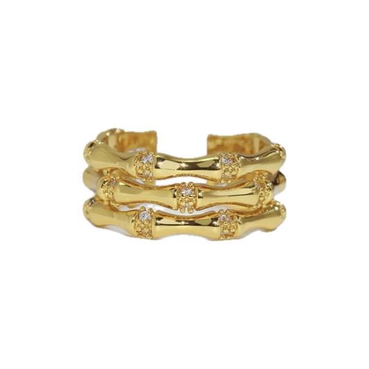 Stone Bone Gold Ring