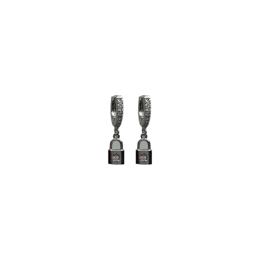 Minimal Lock Earrings